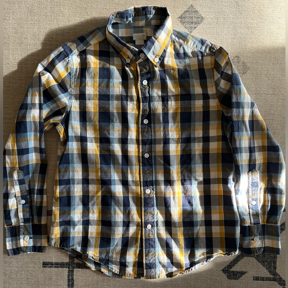 J. Crew Boys long sleeve button down shirt, size 10